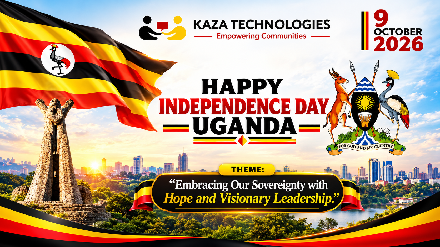 Happy 64th Independence Day, Uganda!